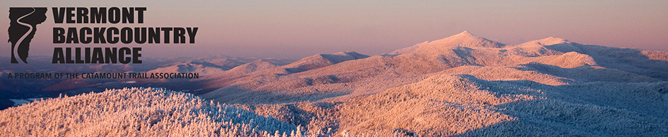 Looking north along the Monroe Skyline toward Camel's Hump - Green Mountains, Vermont