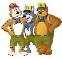 cub scout trio